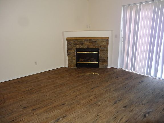 living room with gas fireplace