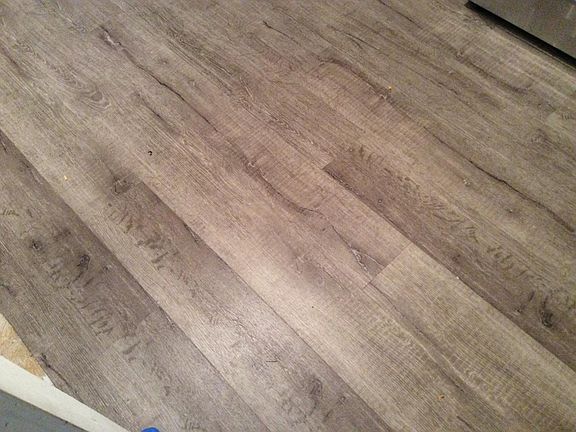 Wood-look vinyl flooring