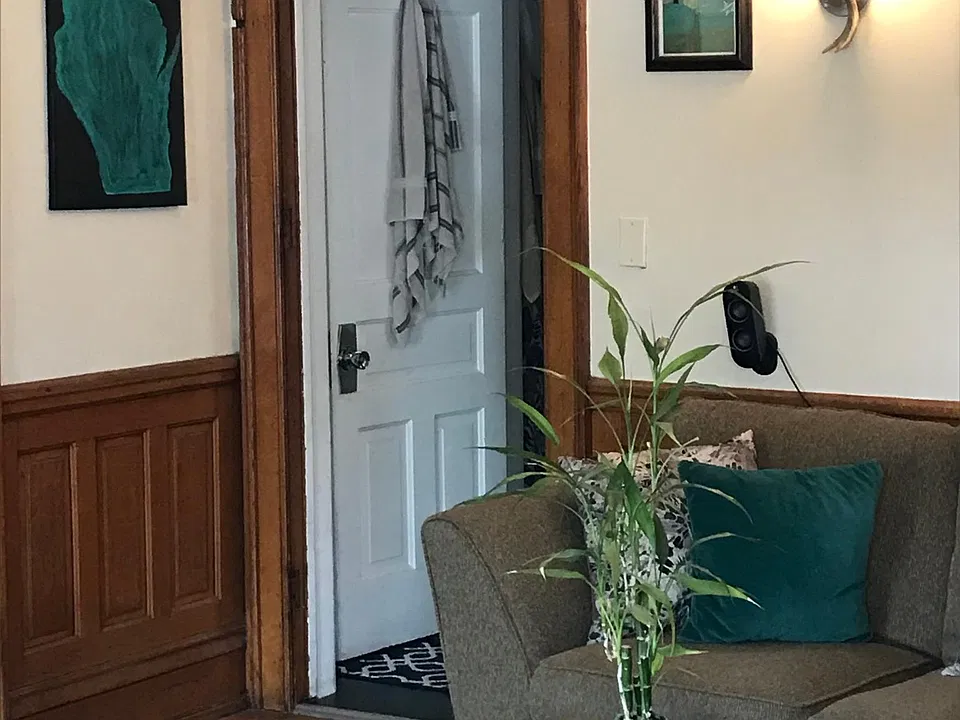 Living Room to Bathroom