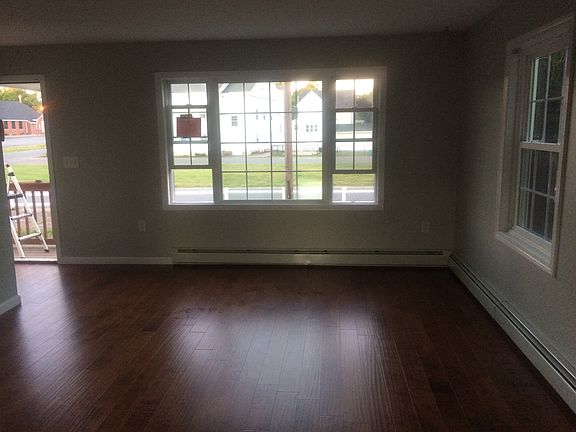 Living room. All new wood floors