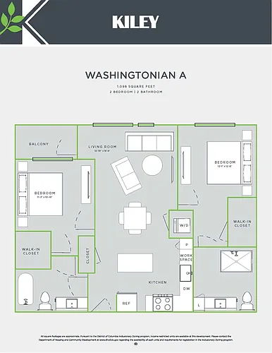Floor plan Washingtonian A