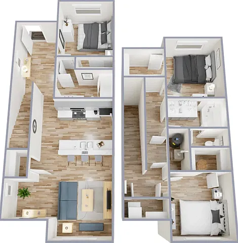 Three bedroom, two bath, 1,355 square foot apartment Three bedroom, two bath, 1,355 square foot apartment