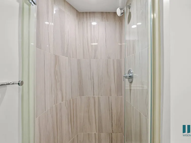 Walk-In Shower with Glass Shower Door
