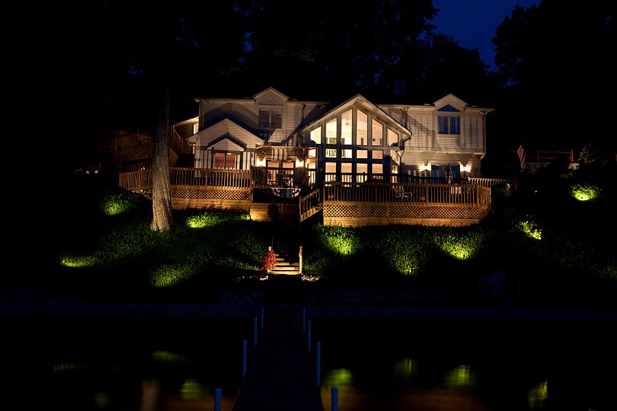 Night-view of home.