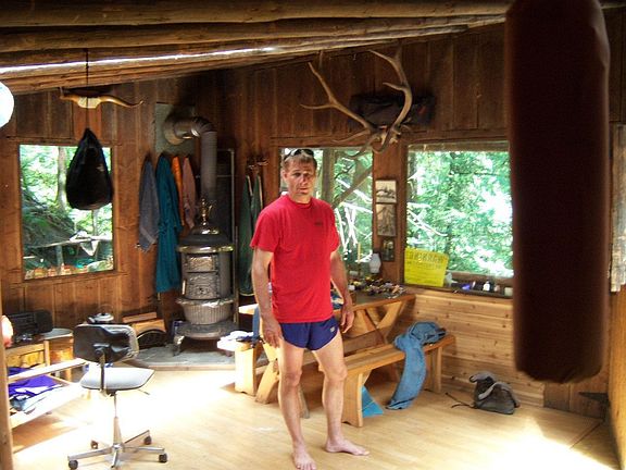 inside Sequim cabin