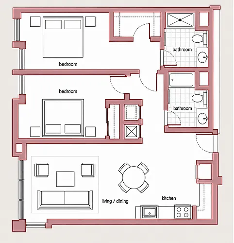 Floor plan 2C20