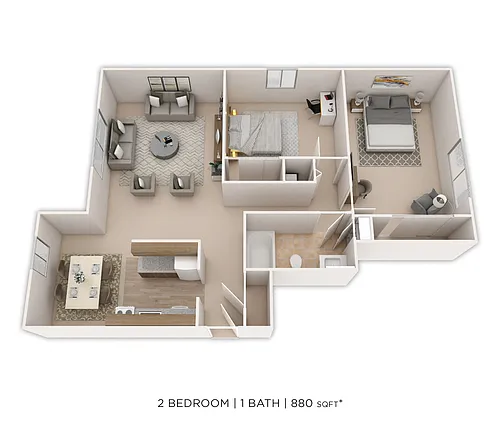 Floor plan Two Bedroom