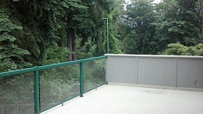 Large deck overlooking Fauntleroy Trails