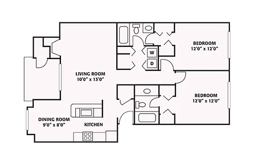 Floor plan 1048 SQ