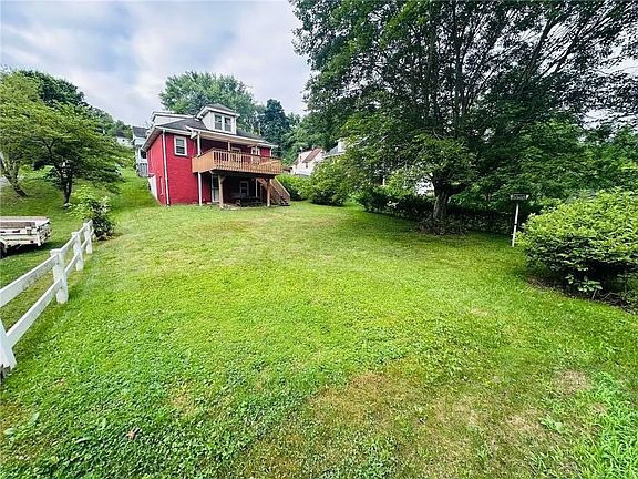 Back of property and back yard