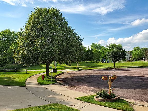 View out the front door   