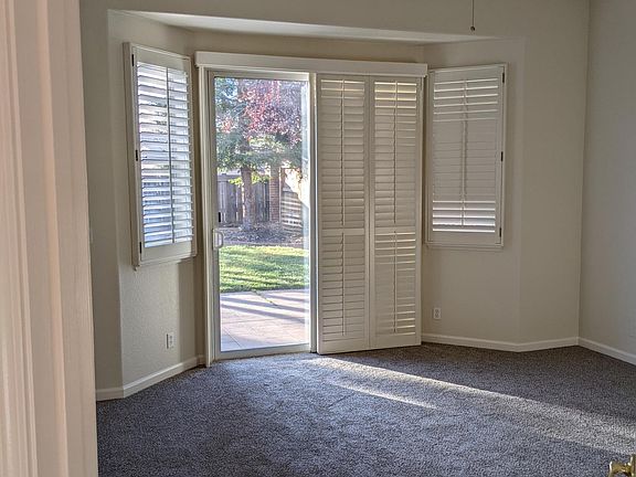 Master bed room with private entrance and shutters