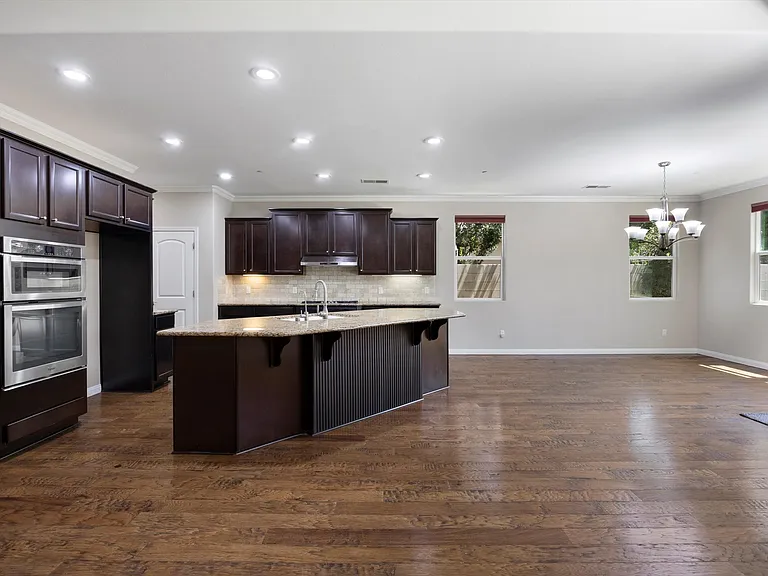 kitchen and dining area