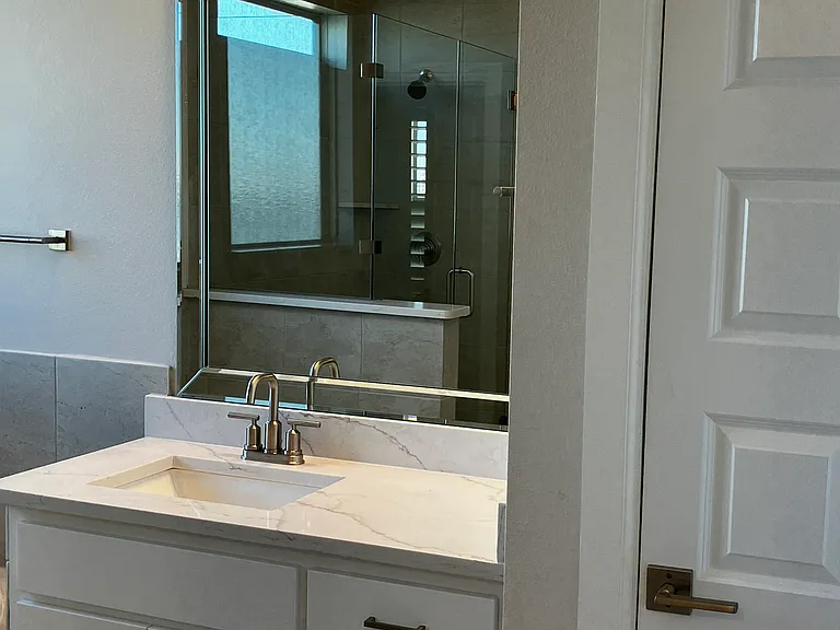 2nd vanity; primary bath