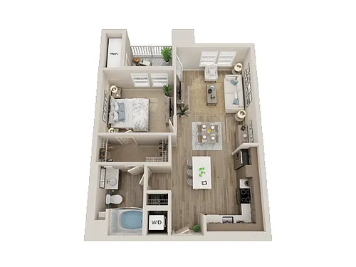 Floor plan 1X1 A2