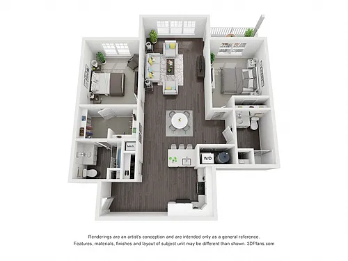 Floor plan 2BD