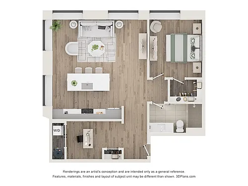 Floor plan Type A 1B/1B