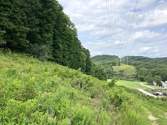 A view of the electric easement on the north side of the property. 