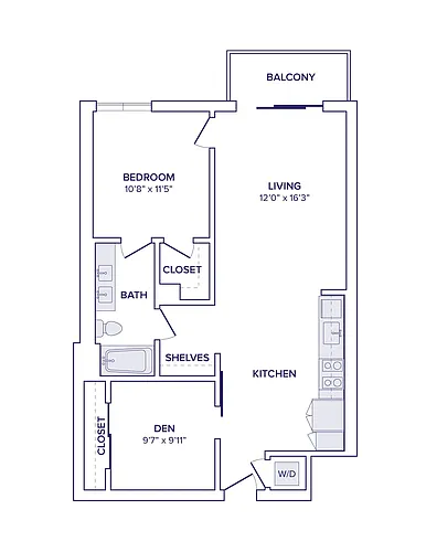 Floor plan A13D - North Tower