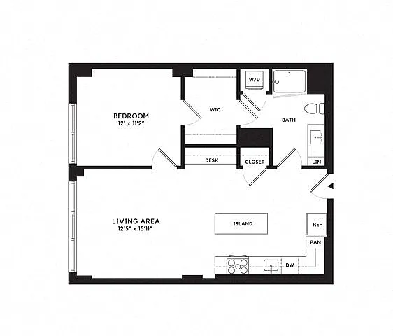 Floor plan 1R
