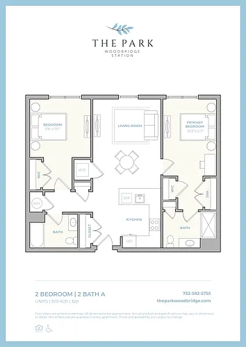 Floor plan 2 BR-A