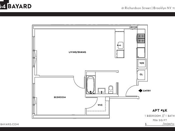 2nd image of 64 Bayard St #5K