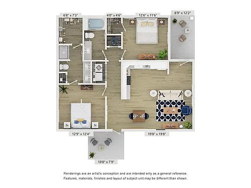 Floor plan Cottage B2