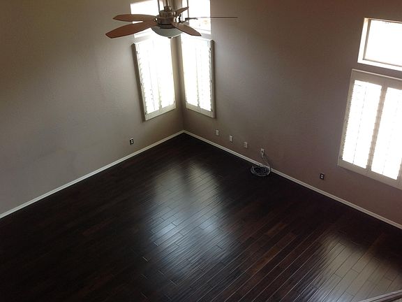 View from stairs down to great room
