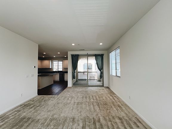 living room and dining area