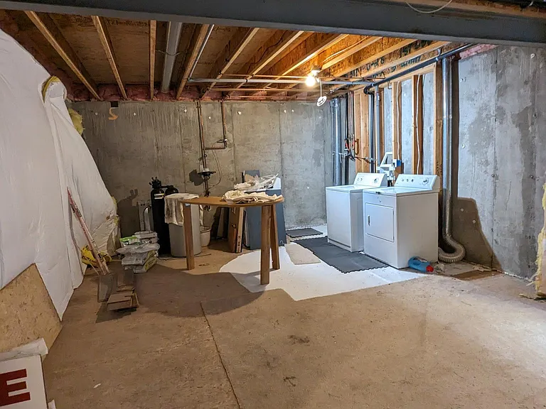 Basement laundry