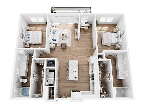 Floor plan Pearl plus XL Balcony