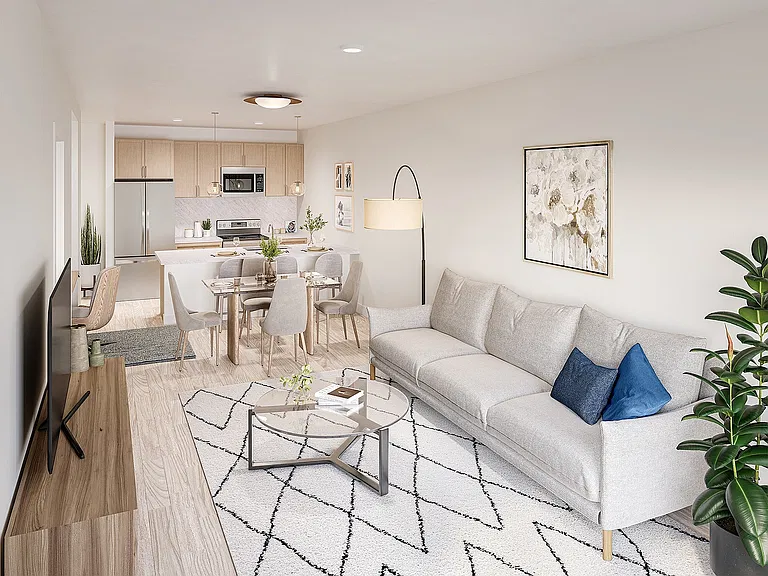 Rendering of Living Room