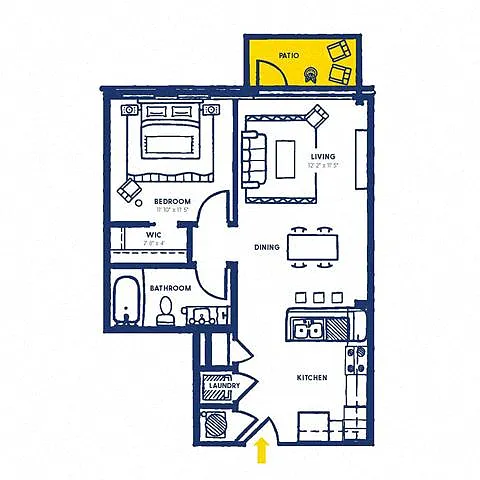 Floor plan 1C