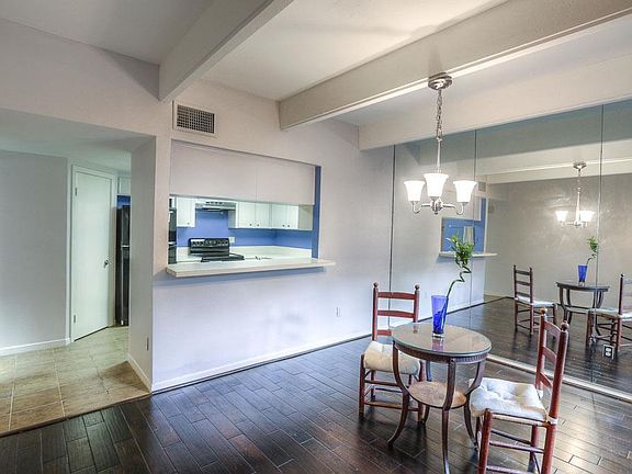 dining room has a pass through