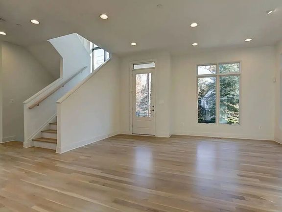 Entry, stair, light--nothing competes, everything connects