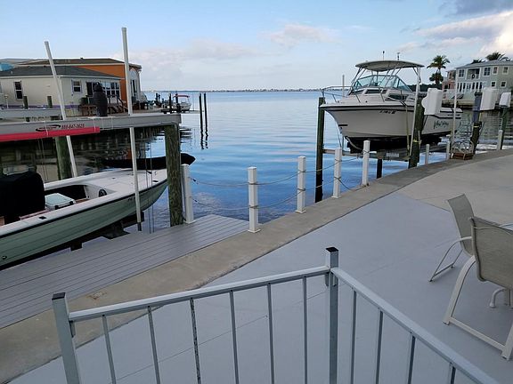 Patio view from stairs landing