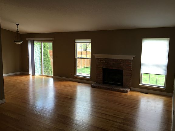 Family room and fireplace