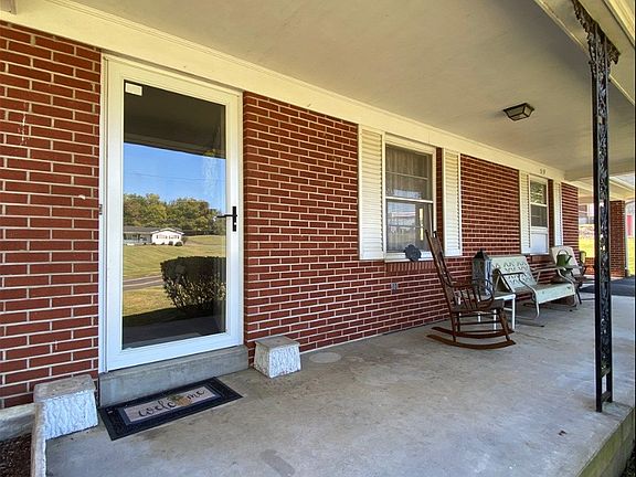 Front door and porch.