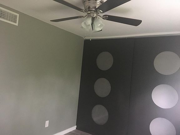 Bedroom accent wall and closet doors