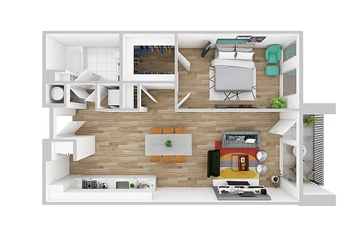 Floor plan One Bedroom