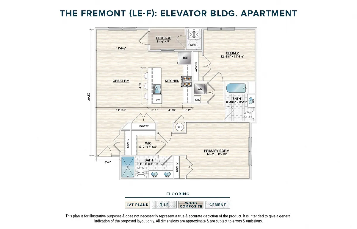 Floor plan The Fremont (LE-F)