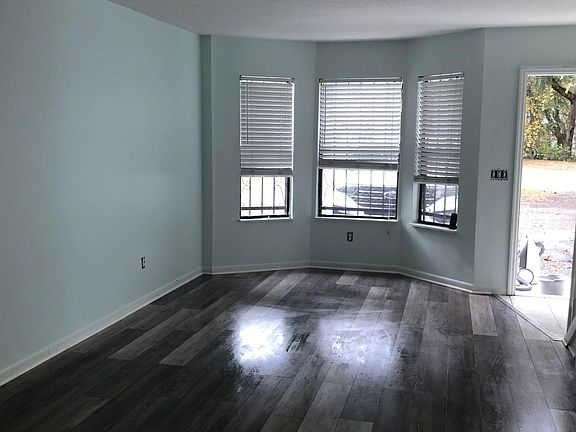 Living room with new hardwood laminate