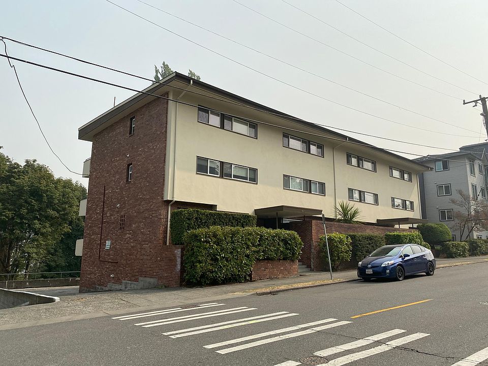 Front view of building