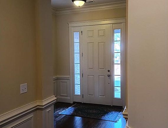 wainscoting in entry