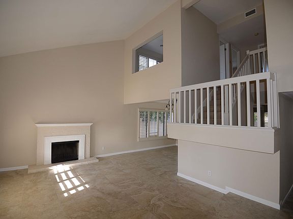 Living room with fireplace
