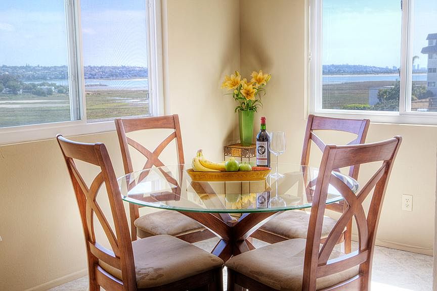 Kitchen overlooking back side of bay (bird sanctuary)