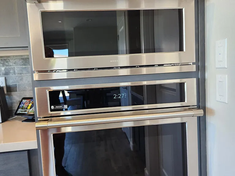 Monogram microwave and oven