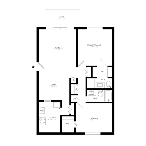 Floor plan B3