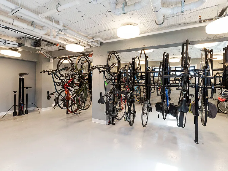 The Stanton bike room
