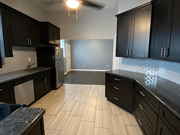 kitchen into living room